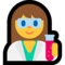Woman Scientist emoji on Microsoft